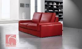 2-seater sofa with automatic height-adjustable backrest