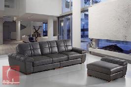 sofá de 3 lugares com chaiselongue amovível 