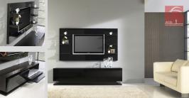 Contemporary modern living room furniture tv wall and stand