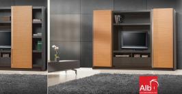Interior living room furniture tv wall and stand