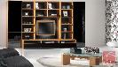 Contemporary modern living room furniture tv wall and stand