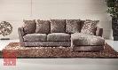 2-3 seater chaiselongue sofa,  made in fabric