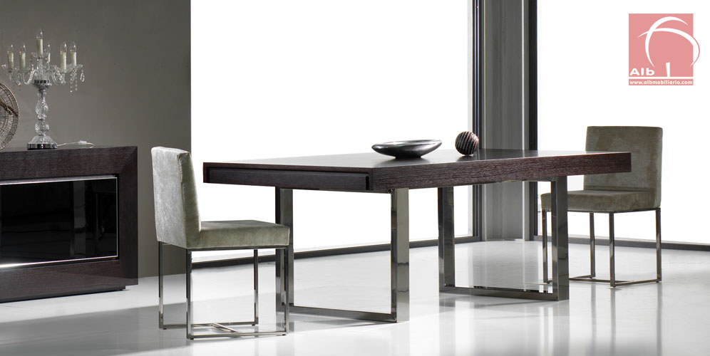 Mueble comedor 1005.22 alb mobiliário e decoração paços de ... Mesa comedor moderna