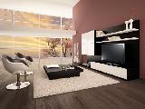 Living room TV furniture coffee table chairs