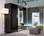 wardrobe cabinet carpet mirror lamp armchair