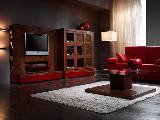 Living room coffee table sofa lamp TV furniture DVD player