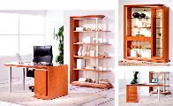 Office desk bookcase armchair