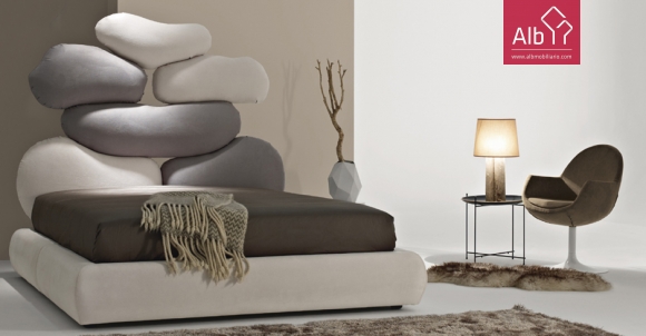 Cama Casal Estofada Moderna