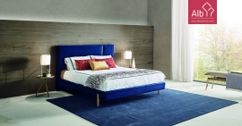 Upholstered master bed