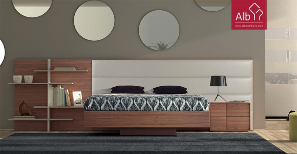 Modern bedroom furniture lacquered albmobiliario