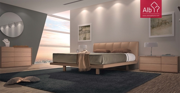 Modern bedroom furniture lacquered albmobiliario