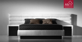 Loja Online de Móveis | cama estofada moderna