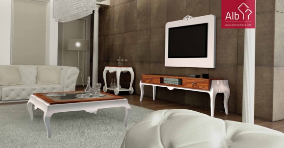 Living Room Modern Design | Lacquered Modern Living Room