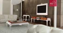 Living Room Modern Design | Lacquered Modern Living Room